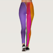 Heldere golven kleuren, aangepaste Leggings voor v (Achterkant)