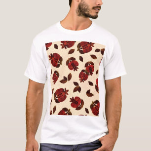 Heldere granaten: handgemaakt herhalend patroon. t-shirt