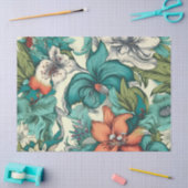 Heldere grillige bloemige Vintage geïnspireerd Tissuepapier (Craft)