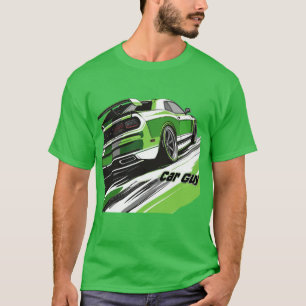 Heldere Groene Spier Auto Guy Turbo Sport Race Aut T-shirt