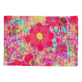 Heldere heldere bloemen kussensloop (Achterkant-Links)