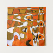 Heldere herfstcirkels: abstract patroon. wandkleed (Voorkant (horizontaal))