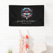 Heldere Holografische Lips Make-up Artiest, Schoon Spandoek (Insitu)
