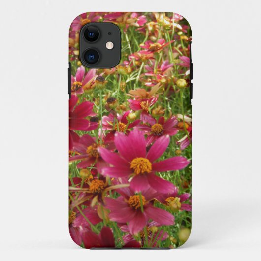 Heldere Hot Pink en gele Daisy bloemen Case-Mate iPhone Case (Achterkant)