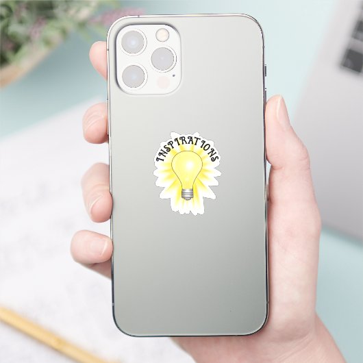 Heldere ideale lamp sticker (Telefoon)