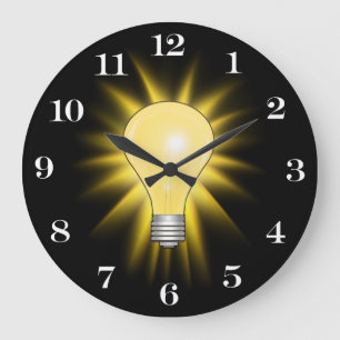 Heldere ideale lamp (verwisselbare nummers) grote klok