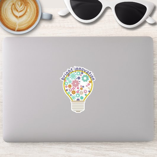 Heldere innovatie gloeilamp sticker