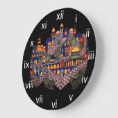 Heldere Jeruzalem wandklok Grote Klok (Hoek)