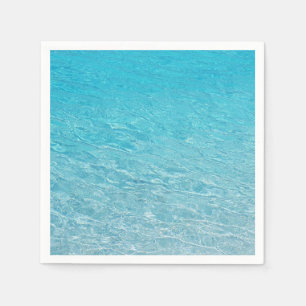 Heldere kalme blauw Zee achtergrond Servet