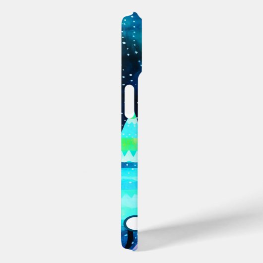 Heldere kerstbomen Case-Mate iPhone case (Achterkant / Rechts)