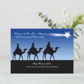 Heldere kerstkaart (Staand voorkant)