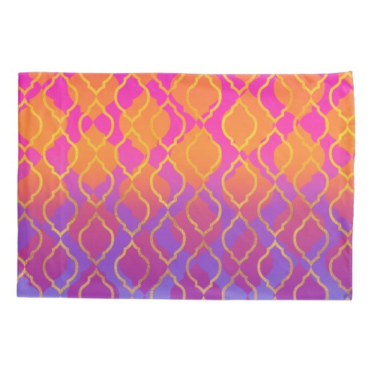 Heldere kleuren Arabisch Marokkaans Glam Indiaans  Kussensloop (Achterkant)