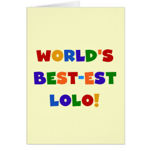 Heldere kleuren Best-est Lolo T-shirts en geschenk