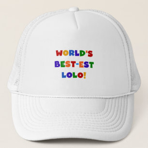 Heldere kleuren Best-est Lolo T-shirts en geschenk Trucker Pet