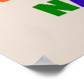 Heldere kleuren Best-est Nani T-shirts en geschenk Poster (Hoek)