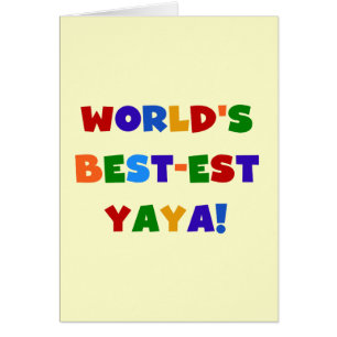 Heldere kleuren, beste Yaya-cadeaus ter wereld