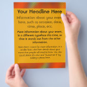 Heldere kleuren flyer (Hand)