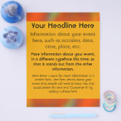 Heldere kleuren flyer (Enkel)