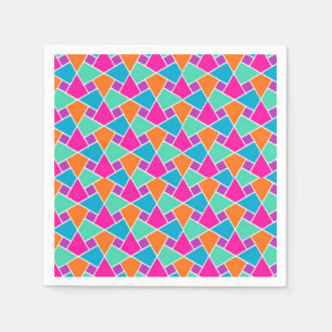 Heldere kleuren: Islamic Pattern Paper Napkins Servetten