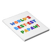 Heldere kleuren Papaw Tshirts en cadeautjes Notitieblok (Schuin)