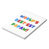 Heldere kleuren Papaw Tshirts en cadeautjes Notitieblok (Gedraaid)