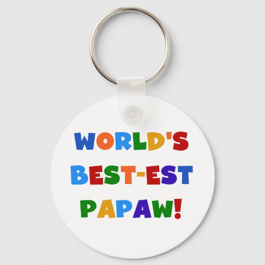 Heldere kleuren Papaw Tshirts en cadeautjes Sleutelhanger (Voorkant)