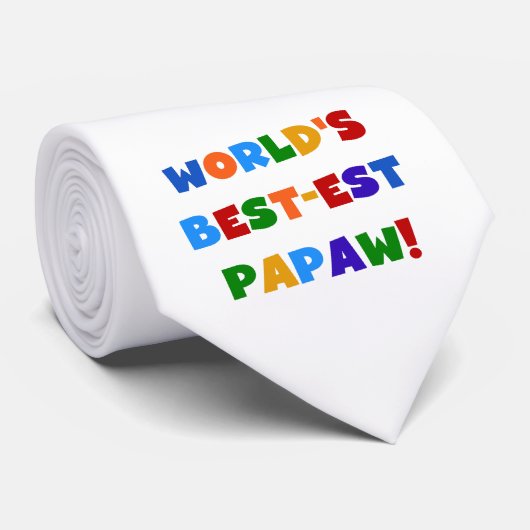 Heldere kleuren Papaw Tshirts en cadeautjes Stropdas (Opgerold)