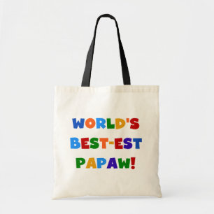 Heldere kleuren Papaw Tshirts en cadeautjes Tote Bag