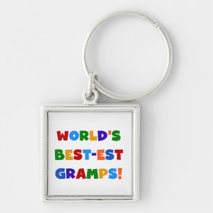 Heldere kleuren 's Werelds beste Gramps Gifts Sleutelhanger
