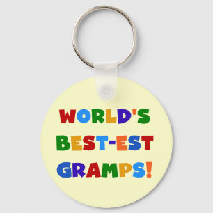Heldere kleuren 's Werelds beste Gramps Gifts Sleutelhanger
