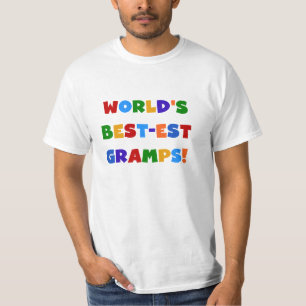 Heldere kleuren 's Werelds beste Gramps Gifts T-shirt