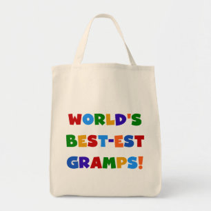 Heldere kleuren 's Werelds beste Gramps Gifts Tote Bag