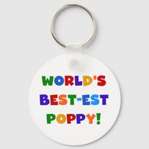Heldere kleuren 's werelds beste Poppy Gifts Sleutelhanger