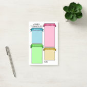 Heldere kleuren Schattige lint labelt dingen om te Post-it® Notes (Kantoor)