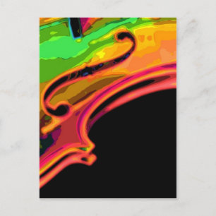 heldere kleuren violen briefkaart