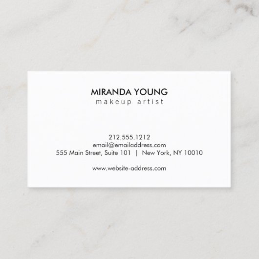 Heldere kleurrijke Abstracte Waterverf Art White Visitekaartje (Achterkant)