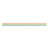 Heldere kleurrijke Chevron Grosgrain Lint (Voorkant)
