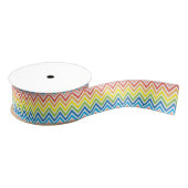 Heldere kleurrijke Chevron Grosgrain Lint (Spoel)