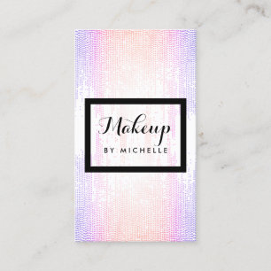 Heldere Kleurrijke Confetti Stippen Make-up Artist Visitekaartje