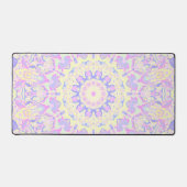 Heldere kleurrijke eigenzinnige Boho Hippie Pastel Bureaumat (Voorkant)