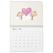 Heldere kleurrijke Kinderen 2025 wandkalender Kalender (Feb 2026)