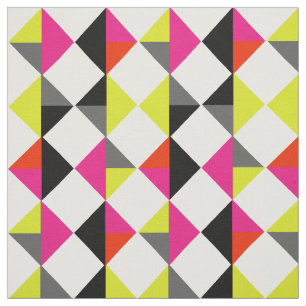 Heldere Kleurrijke Moderne Geometrische Gevormde Stof