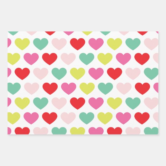 Heldere kleurrijke wensen | Kerstvakantie Inpakpapier Vel (Voorkant)