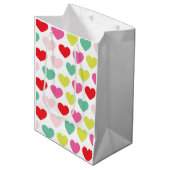 Heldere kleurrijke wensen | Kerstvakantie Medium Cadeauzakje (Voorkant Gekanteld)