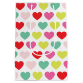 Heldere kleurrijke wensen | Kerstvakantie Medium Cadeauzakje (Achterkant)