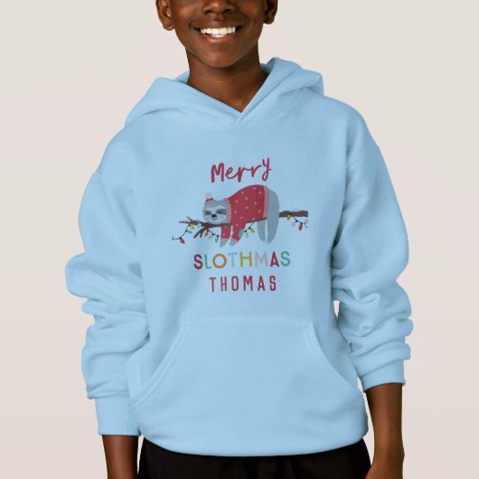 Heldere leuke luiaard kerst (Voorkant)