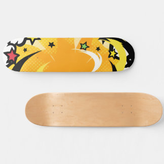 Heldere levendige kleuren Pop cultuur Vibe Skateboard