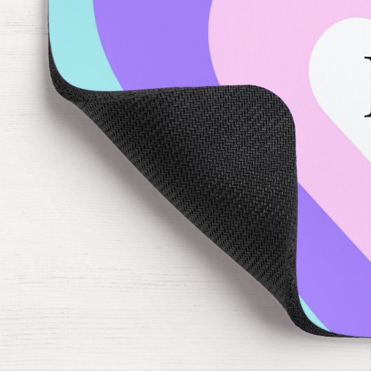 Heldere levendige Y2k 2000s meerharten Muismat (Hoek)