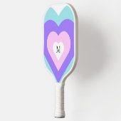 Heldere levendige Y2k 2000s meerharten Pickleball Paddle (Links)