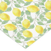 Heldere, liefdadige tabeluitvoerder met lemonafdru korte tafelloper (Hoek)